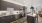 a kitchen with black cabinets